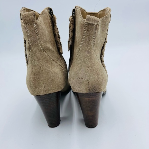 Very Volatile Wright Taupe Suede Leather Ankle Boots - Picture 5 of 9